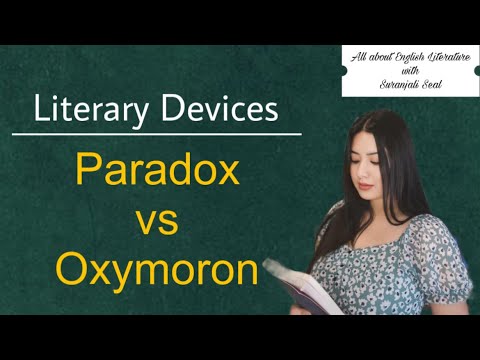 Paradox vs Oxymoron I Literary Devices I English Literature
