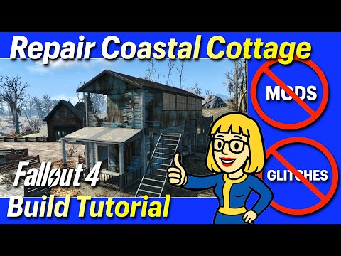 Fallout 4 Coastal Cottage - House Repair (No Mods/Glitches Tutorial)