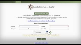 Los Angeles County Inmate Search