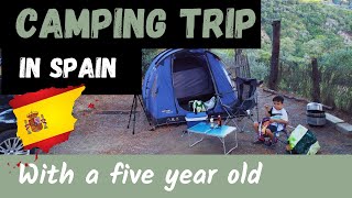 Camping in Spain with a 5 year old. Camping trip to Valle de Genal, Malaga