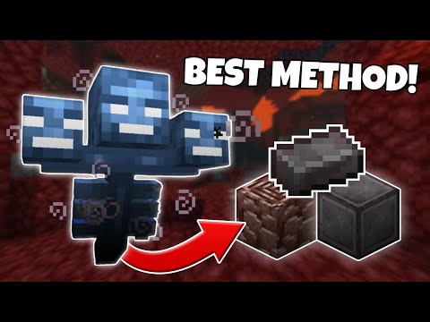 Use a Wither to MINE Netherite?! (Fastest Method in Bedrock)