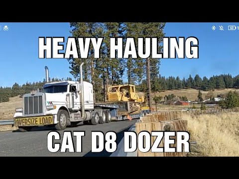 Heavy hauling with the old Cat D8