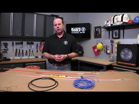 How to use fish rods for pulling cables