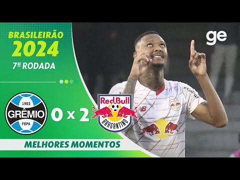Gols e lances de Grêmio x Red Bull Bragantino