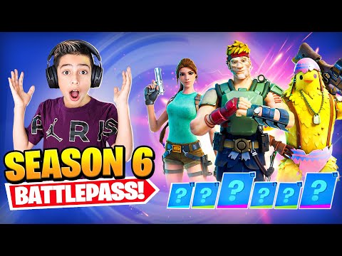 NEW *SEASON 6* BATTLE PASS in FORTNITE! (SO EPIC) | Royalty Gaming