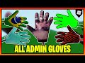ALL 10 ADMIN GLOVES In Slap Battles Roblox
