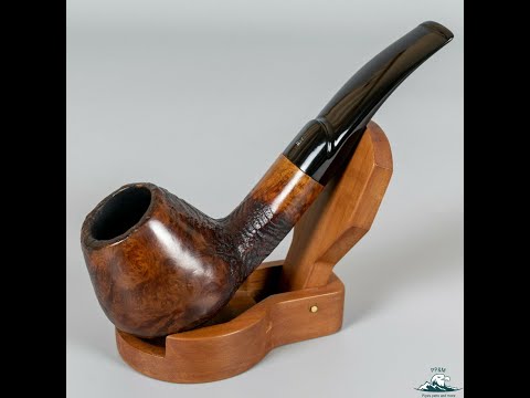 Stanwell Danske Club "Vario" Finish Bent Brandy Oval Paneled Saddle Stem (184)
