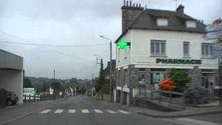 preview picture of video 'Driving On The D767 Through Mur de Bretagne, Côtes d'Armor, Brittany, France 29th April 2011'