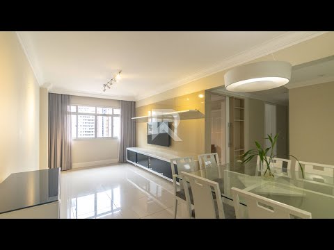 Apartamento Semi Mobiliado em Andar Alto com 3 Quartos e 90m2 - Bigorrilho - Curitiba/PR