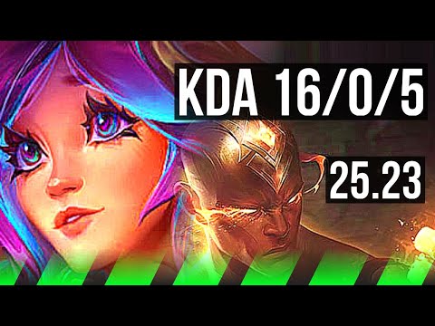 LILLIA vs LEE SIN (JGL) | 16/0/5 | KR Master | 25.23