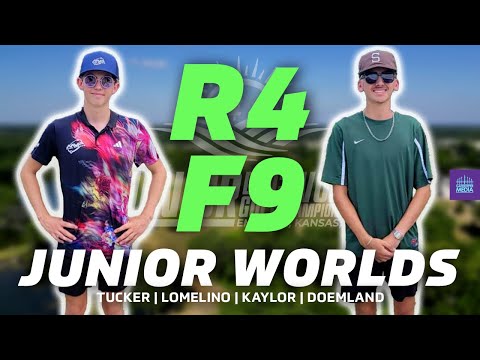 2025 PDGA Junior Disc Golf World Championships | R4F9 | Tucker, Lomelino, Kaylor, Doemland | MJ18
