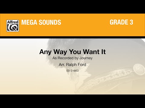 Any Way You Want It, arr. Ralph Ford - Score & Sound