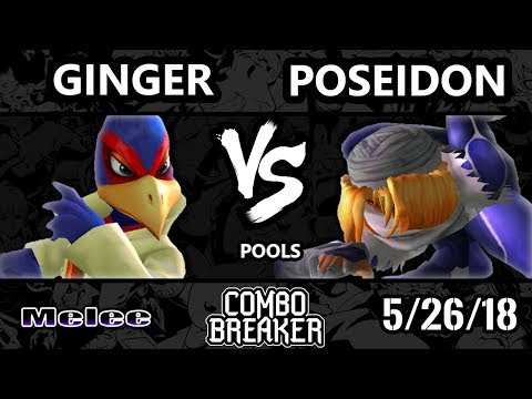 Combo Breaker 2018 Smash Melee - Balance | Ginger (Falco) Vs. ZGI | Poseidon (Sheik) - SSBM Pools
