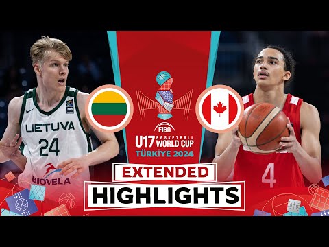 Lithuania 🇱🇹 vs Canada 🇨🇦 | Extended Highlights | FIBA U17 Basketball World Cup 2024