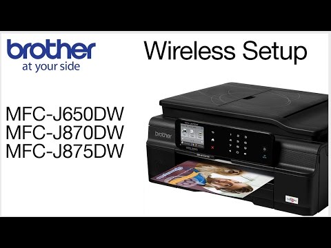 Thumbnail for Installing MFC-J650DW / MFC-J870DW / MFC-J875DW on a Wireless Network