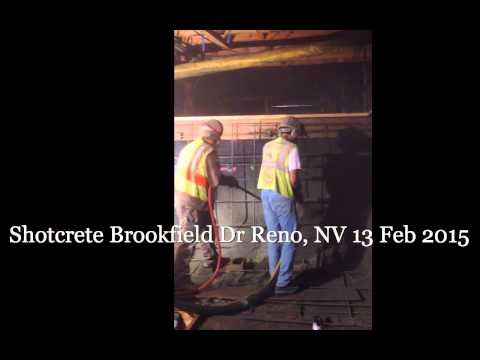 Shotcrete Placement Brookfield Drive, Reno, NV 89503