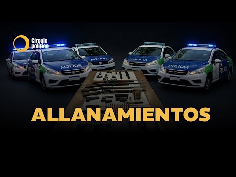 Megaoperativo en La Favorita y Las Heras: 37 allanamientos y 20 detenidos.