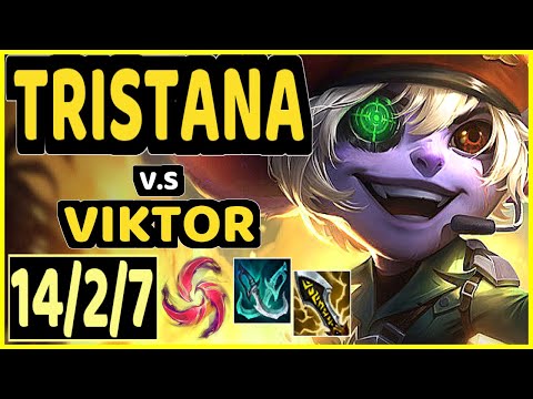 TRISTANA vs VIKTOR - 14/2/7 KDA MID GAMEPLAY - EUW Ranked GRANDMASTER