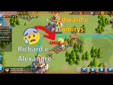 Richard/Alexandre VS Edward/Tomirys - T4vsT5 - Rise of Kingidoms