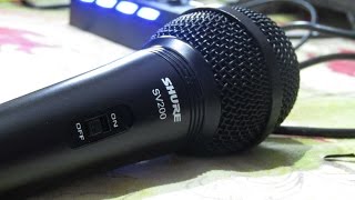 Video thumbnail for shure SV200 review | with Vocal  test by Tech info