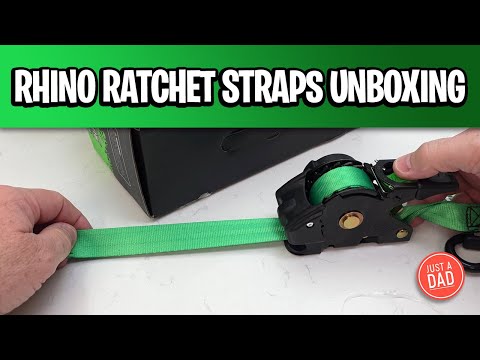Rhino Retractable Ratchet Straps UNBOXING