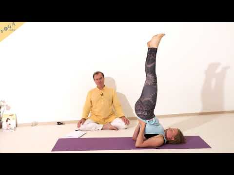 Schulterstand mit großer Vajroli Mudra - Yoga Asana Lexikon