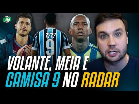 🟦 ATUALIZAÇÃO DO VOLANTE, DO MEIA E AGORA DO POSSÍVEL CAMISA 9 DO GRÊMIO NO MERCADO