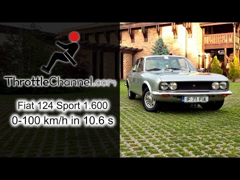 Fiat 124 Sport Coupe 1600 acceleration - ThrottleChannel.com