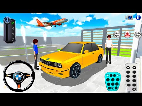 New Yellow BMW M3 Car In Ocean Villa - 3D Driving Class Gameplay Android iOS - 2026 Driving car Game