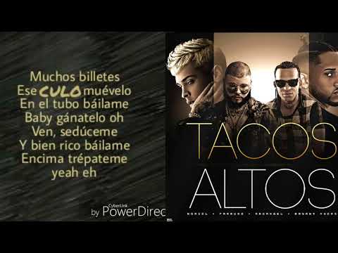 'TACOS ALTOS'  Arcangel Ft  Farruko, Bryant Myers & Noriel Lyrics Letra