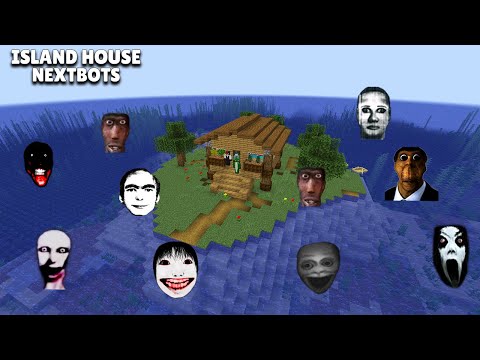SURVIVAL ISLAND PART 1 WITH 100 NEXTBOTS in Minecraft - Gameplay - Coffin Meme
