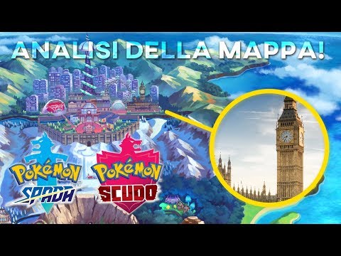 ANALISI della MAPPA della regione di GALAR in POKÉMON SPADA E SCUDO!