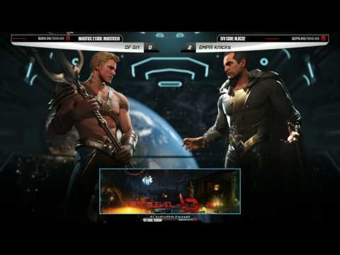 GRAND FINAL: Grr (Aquaman) vs Knicks (Black Adam) - NLBC v.75 - Injustice 2 [1080p/60fps] HD
