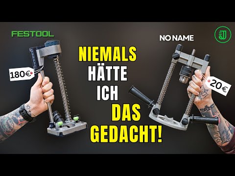 180€ Festool BOHRSTÄNDER vs. 20€ Billig-Produkt 👉 das Ergebnis SCHOCKIERT! 🫣😲 | Jonas Winkler