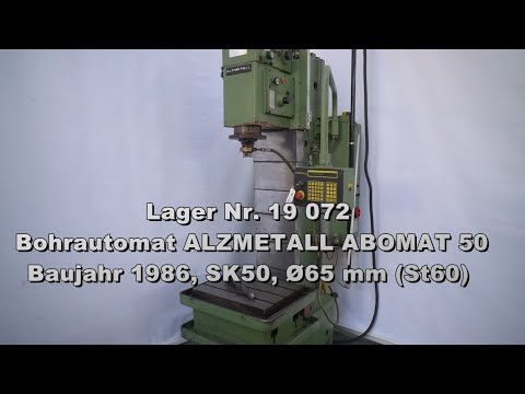 Lager Nr. 19 072 Bohrautomat ALZMETALL ABOMAT 50, Baujahr 1986, máx. Ø65/80 mm (St60/GG20)