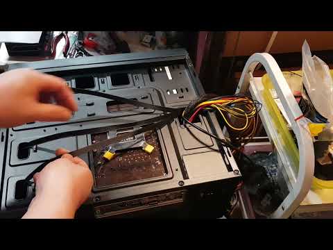 언더바 조립 시간. 메인보드에 쿨러 cpu 결합상태에서 체크.  박스 뜯어서 조립 준비 상태