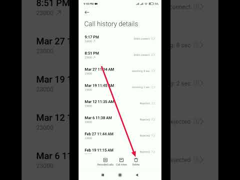 How To Delete Phone Call History | Clear Call History  | #shorts #youtubeshorts