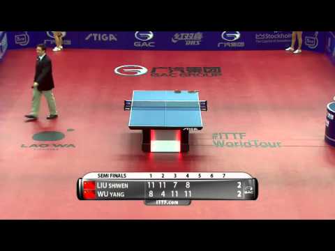 2014 Swedish Open WS SF LIU Shiwen CHN vs WU Yang CHN