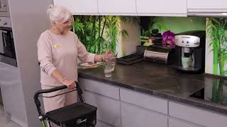 Interiérové štvorkolesové chodítko PEDRO, hliníkové