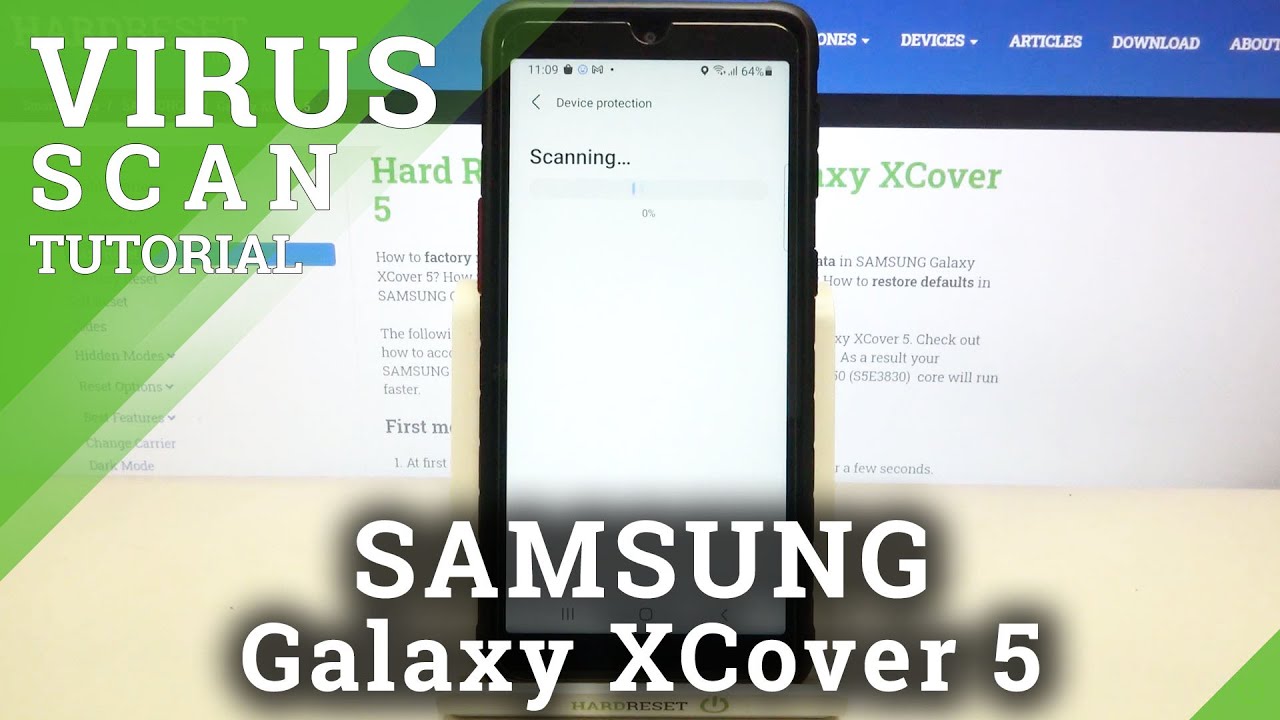 How to Scan Viruses in SAMSUNG Galaxy XCover 5 – Detect Malware