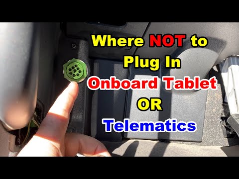 New Freightliner Cascadia(Where to plug Telematics and Tablet)