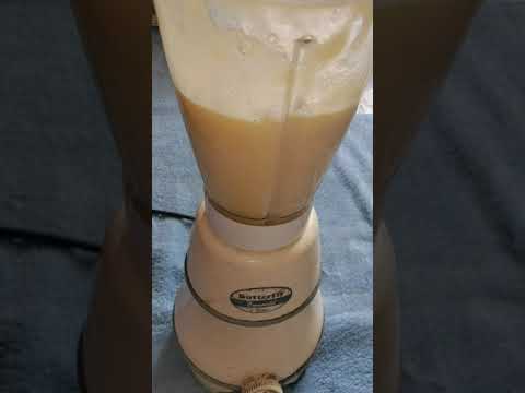 Mango Shake with vanilla ice cream