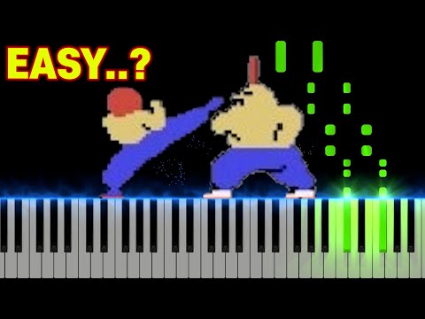 Yie Ar Kung Fu - Fight Theme | EASY Piano Tutorial + Sheet Link 🎵