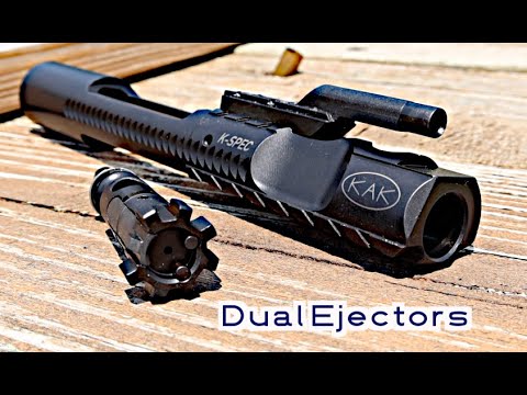 KAK Industry K-SPEC AR15 BCG, a feature packed BCG, Dual Ejectors, Downward Gas vents, Slotted rails
