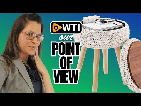 Round Cotton Knitted Ottoman with Storage Upholstered Foot Stool with Wood Legs Tray Top Coffee Table Multifunctional Vanity Footrest for Living Room Bedroom White White (With Storage) 13""D x - WTI product video review
