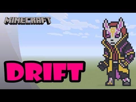 JBrosGaming - Minecraft: Pixel Art Tutorial and Showcase: Drift (Fortnite Battle Royale)