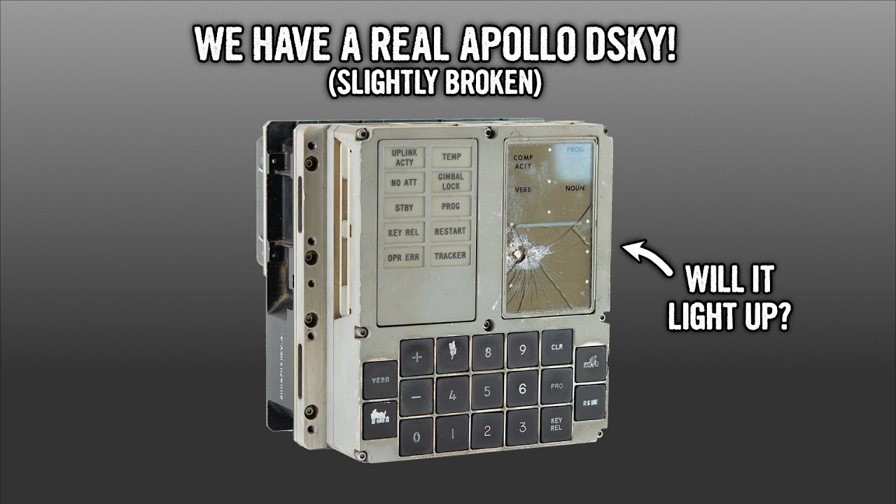 Apollo DSKY - part 1: we have a real (and broken) DSKY!