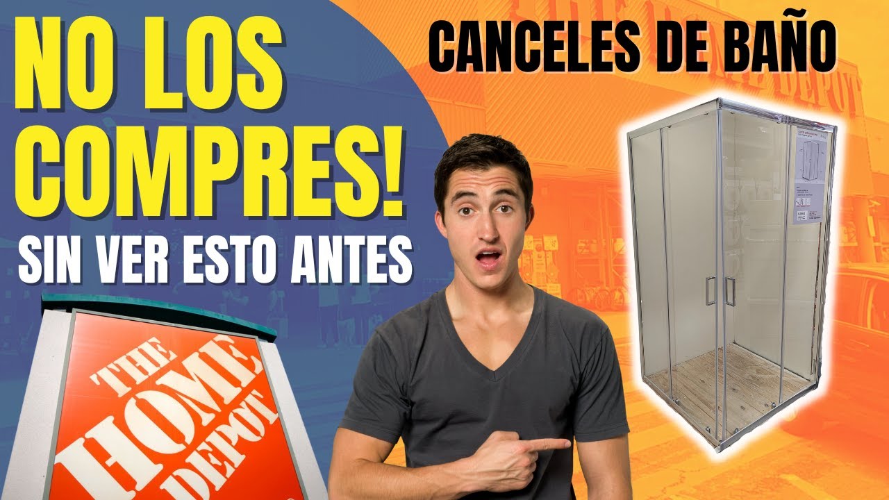 Canceles de Baño en Home Depot 🔴 LO QUE NADIE TE DICE 🔴 Canceles de Vidrio Templado