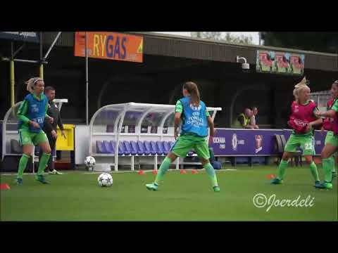UEFA Women's Champions League Wolfsburg warm up 22.04.2018