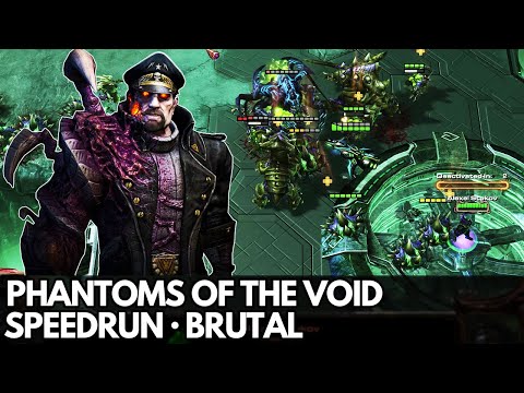StarCraft 2 HotS - Mission 15 (Phantoms of the Void) - Speedrun (Brutal, all objectives)